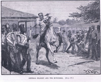 General Hearsay e os amotinados 1857 AD de William Barnes Wollen