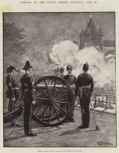 Abertura da Tower Bridge, sábado, 30 de junho de William Barnes Wollen