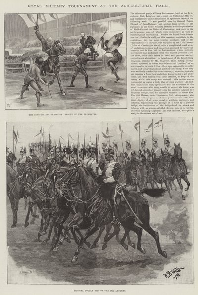 Torneio Militar Real no Salão Agrícola de William Barnes Wollen