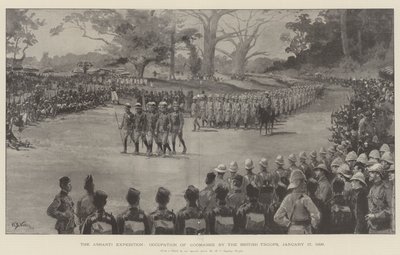 A Expedição Ashanti, Ocupação de Coomassie pelas Tropas Britânicas, 17 de janeiro de 1896 de William Barnes Wollen