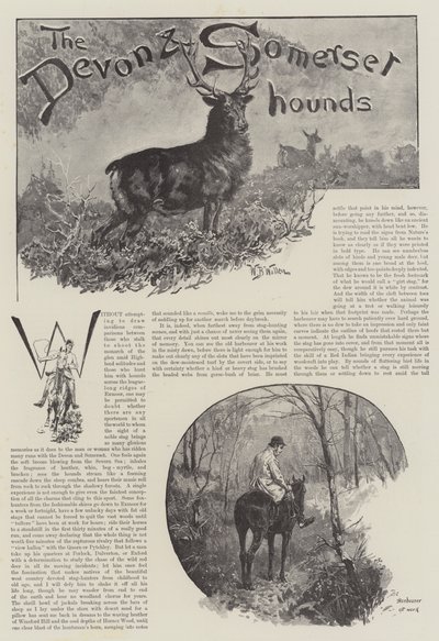 O Devon e Somerset Hounds de William Barnes Wollen