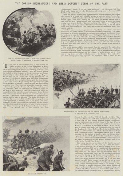 Os Highlanders de Gordon e suas ações duras do passado de William Barnes Wollen
