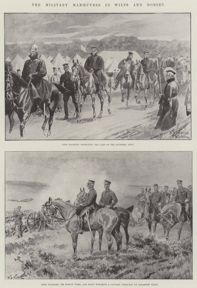 As manobras militares em Wilts e Dorset de William Barnes Wollen
