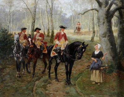 A Patrulha, c.1906 (óleo sobre tela) de William Barnes Wollen