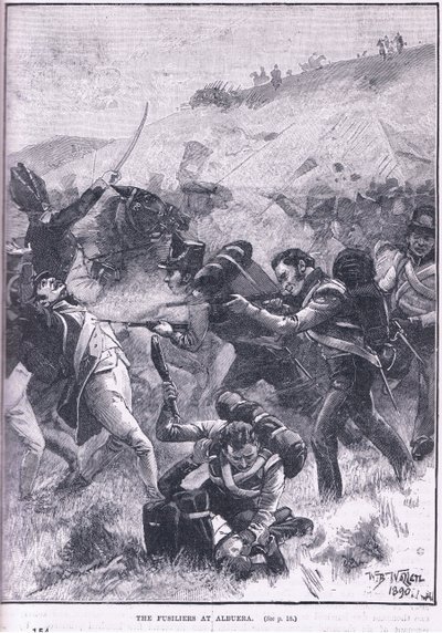 Os fusiliers em Albuera de William Barnes Wollen