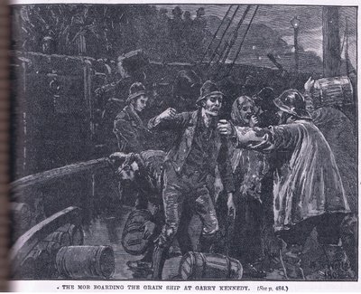 O mob a bordo de um navio de grãos em Garry Kennedy AD 1841 de William Barnes Wollen