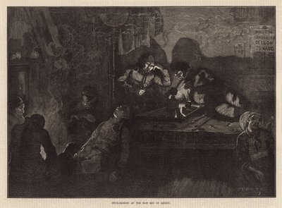 Fumo de ópio no East End de Londres (gravura) de William Bazett Murray