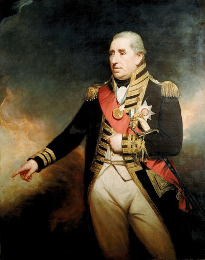 Almirante Sir John Thomas Duckworth (1748-1817), finais do século XVIII a inícios do século XIX (pintura a óleo) de William Beechey
