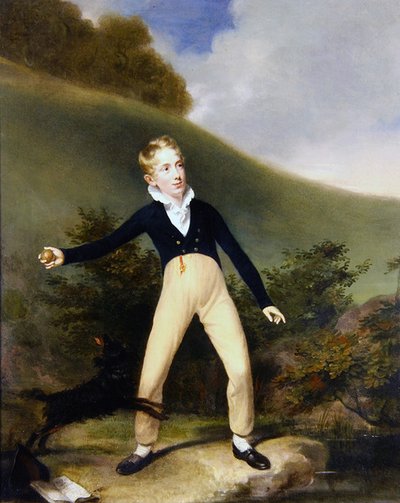 Rapaz com bola (óleo a bordo) de William Beechey