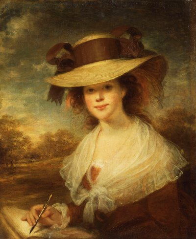 Retrato de Lady Beechley, a esposa do artista, de William Beechey