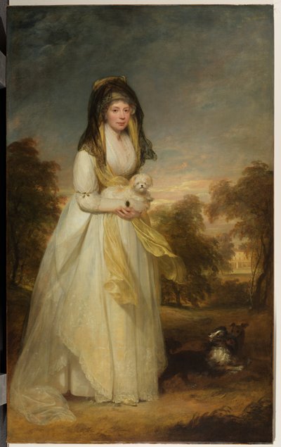 Retrato da rainha Charlotte (1744-1818) de William Beechey