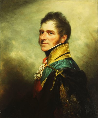 Retrato de William Henry Paget, marquês de Anglesey, meio comprimento, de William Beechey