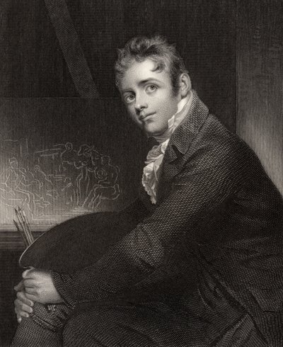 Sir David Wilkie, gravado por H. Robinson, da National Portrait Gallery, volume V, publicado em 1835 de William Beechey