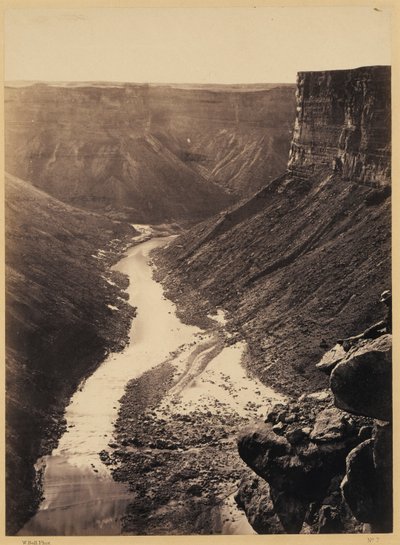 Grand Cañon, rio Colorado, perto de Paria Creek, olhando para oeste de William Bell