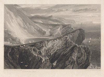Lulworth Cove, Dorsetshire de William Bernard Cooke