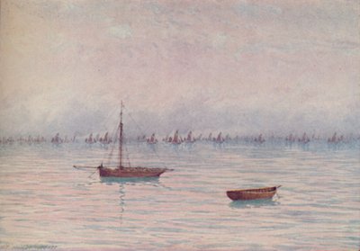 Uma frota de pesca, 1910 de William Biscombe Gardner