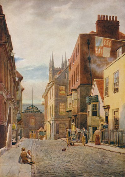 Church Street, olhando para o sul, c1900 de William Biscombe Gardner