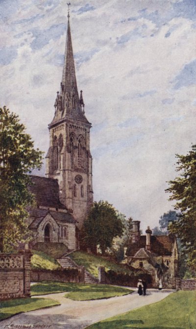 Igreja Edensor, Chatsworth de William Biscombe Gardner