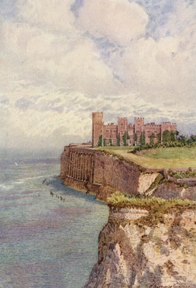Castelo de Kingsgate a partir do oeste (litografia a cores) de William Biscombe Gardner