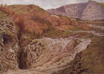 Odin Mine e Mam Tor, perto de Castleton (cor litho) de William Biscombe Gardner