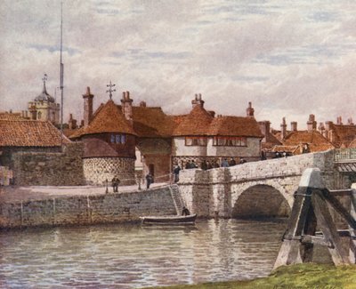 The Barbican, Sandwich (litografia a cores) de William Biscombe Gardner