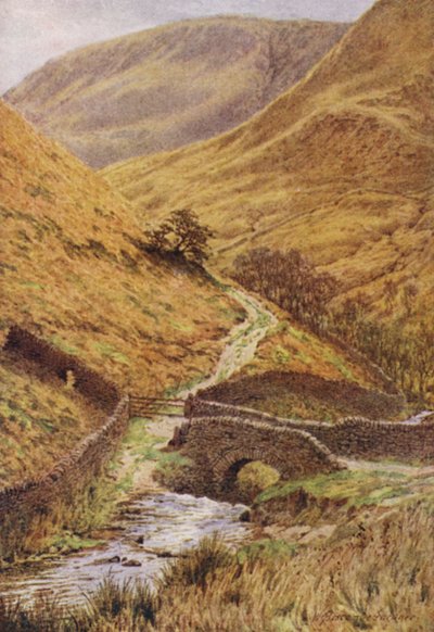 A Ponte Velha ao Pé da Escada de Jacob (cor litho) de William Biscombe Gardner
