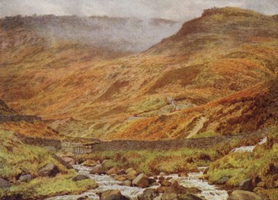 Upper Tor Rocks de Grindsbrook, perto de Edale de William Biscombe Gardner