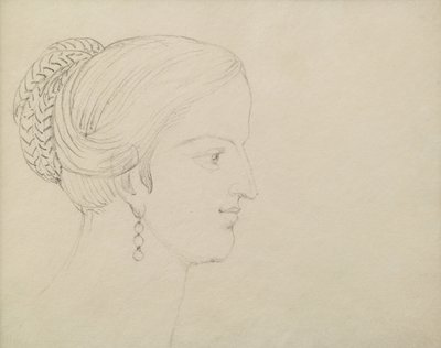 A Visionary Head, para Varley (lápis) de William Blake