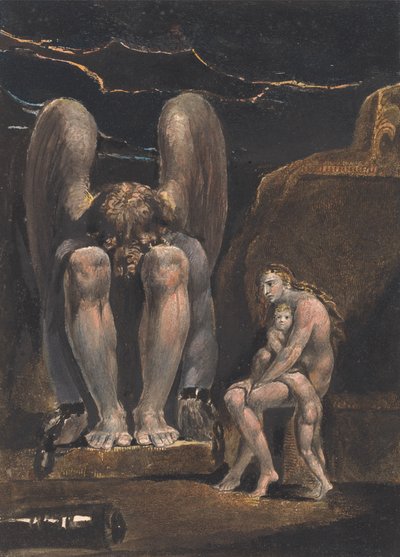 O Anjo de Albion; Frontispício (Lâmina 1) de William Blake
