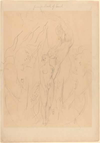 Um anjo ensinando a uma filha dos homens os segredos do pecado de William Blake