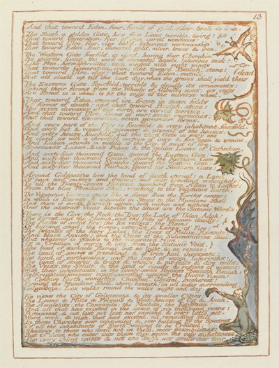 &39;E isso em direção ao Éden ...&39;, placa 13 de &39;Jerusalém&39; de William Blake