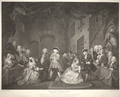 Beggar&39;s Opera, Act III: "Quando meu herói aparece no Tribunal, etc." de William Blake