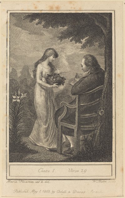 Canto I, Verso 29, 1803. de William Blake
