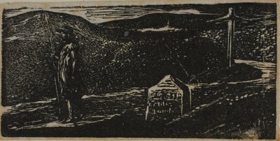 A viagem de Colinet: Marco LXII Milhas para Londres, de As Pastorais de Virgílio de William Blake