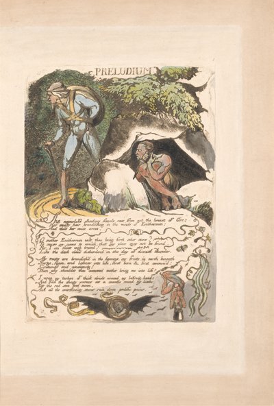 Europa. Uma Profecia, Placa 3, Prelúdio de William Blake