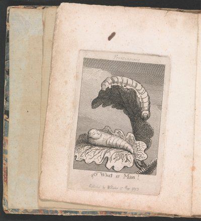 Para crianças. The Gates of Paradise, Plate 1, Frontispiece, What is Man! de William Blake