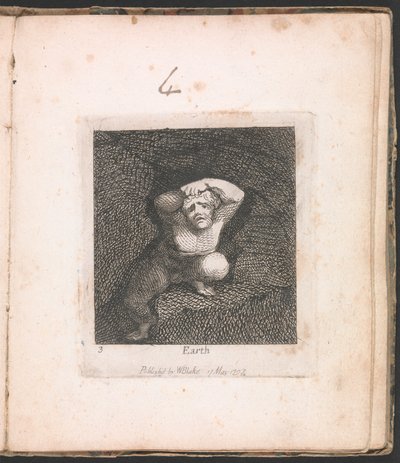 Para crianças. The Gates of Paradise, Placa 5, "Terra". de William Blake