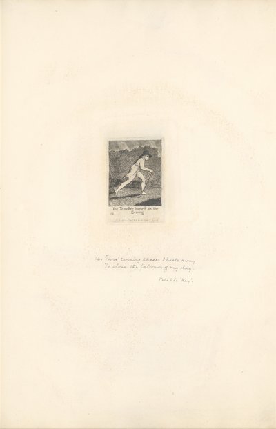 Para os sexos - Os portões do paraíso, ilustração 16, O viajante se apressa à noite de William Blake