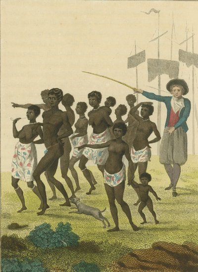 Grupo de negros, como importados para serem vendidos para escravos, 1793. de William Blake