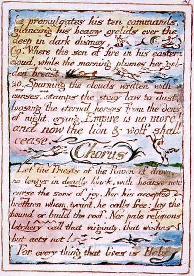 "Ele promulga seus dez comandos...", texto de 