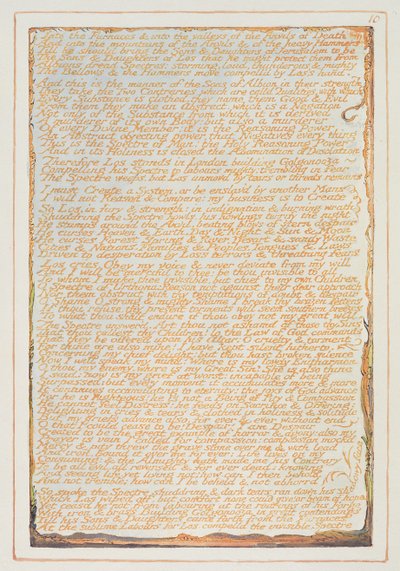 &39;Into the Furnaces ...&39;, placa 10 de &39;Jerusalém&39; de William Blake