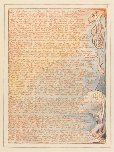 Jerusalém, ilustração 12, Por que lhe darás .... de William Blake