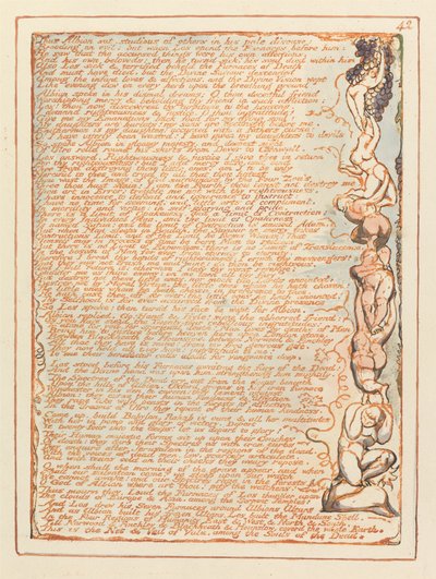 Jerusalém, Placa 42, Assim Albion sentou .... de William Blake