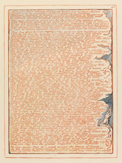 Jerusalém, ilustração 43, Eles viram suas rodas .... de William Blake