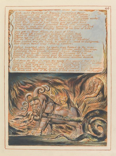 Jerusalém, Placa 46, Banho, médico moderado .... de William Blake