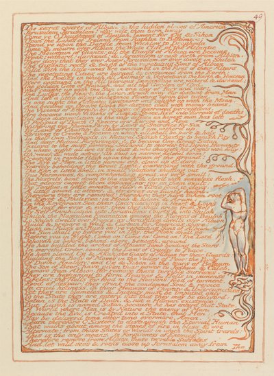 Jerusalém, Placa 49, Os abrigos secretos de Albion .... de William Blake