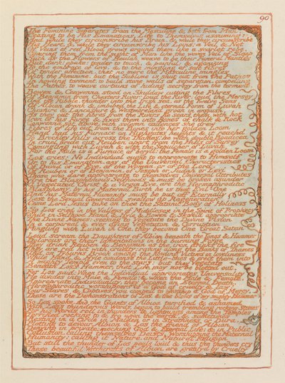 Jerusalém, Prancha 90, O Feminino separa .... de William Blake