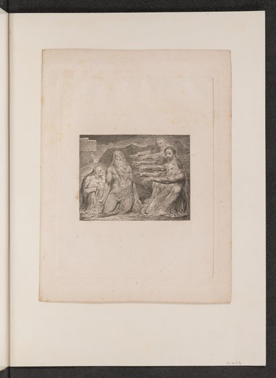 Job Rebuked by His Friends, 1825. de William Blake