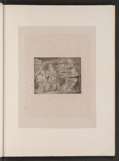 Job Rebuked by His Friends, 1825. de William Blake