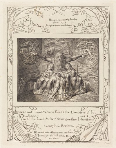 Jó e suas filhas de William Blake